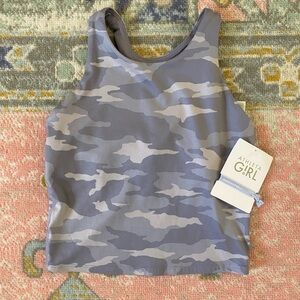 White camo Athleta Girl tank top